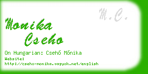 monika cseho business card